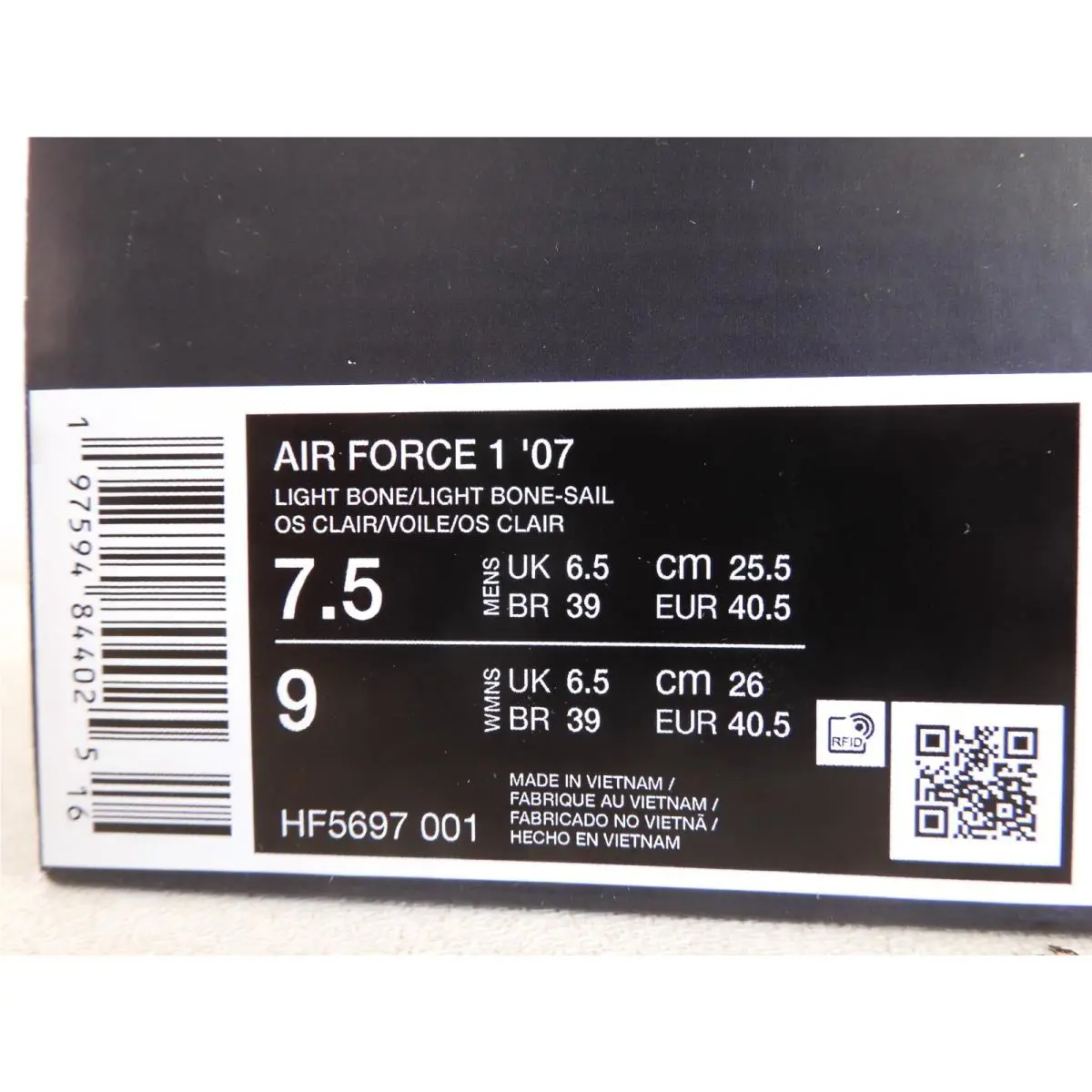Nike shoes - Nike Air Force 1 `07 - HF5697-001 - Brown (UPC: 197594844025) 3