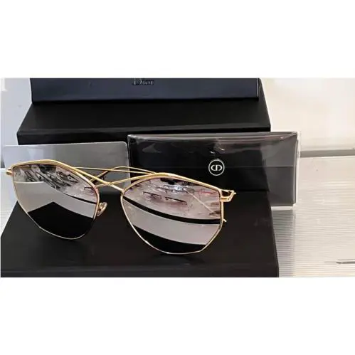 Christian Dior Empire J5GDC Aviator Gold Titanium Frame Sunglasses 5