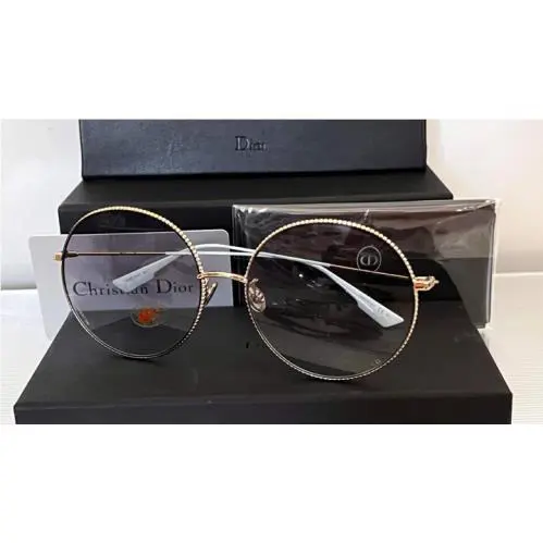 Christian Dior Society 2F 3YGSO Round Silver Frame Sunglasses 14