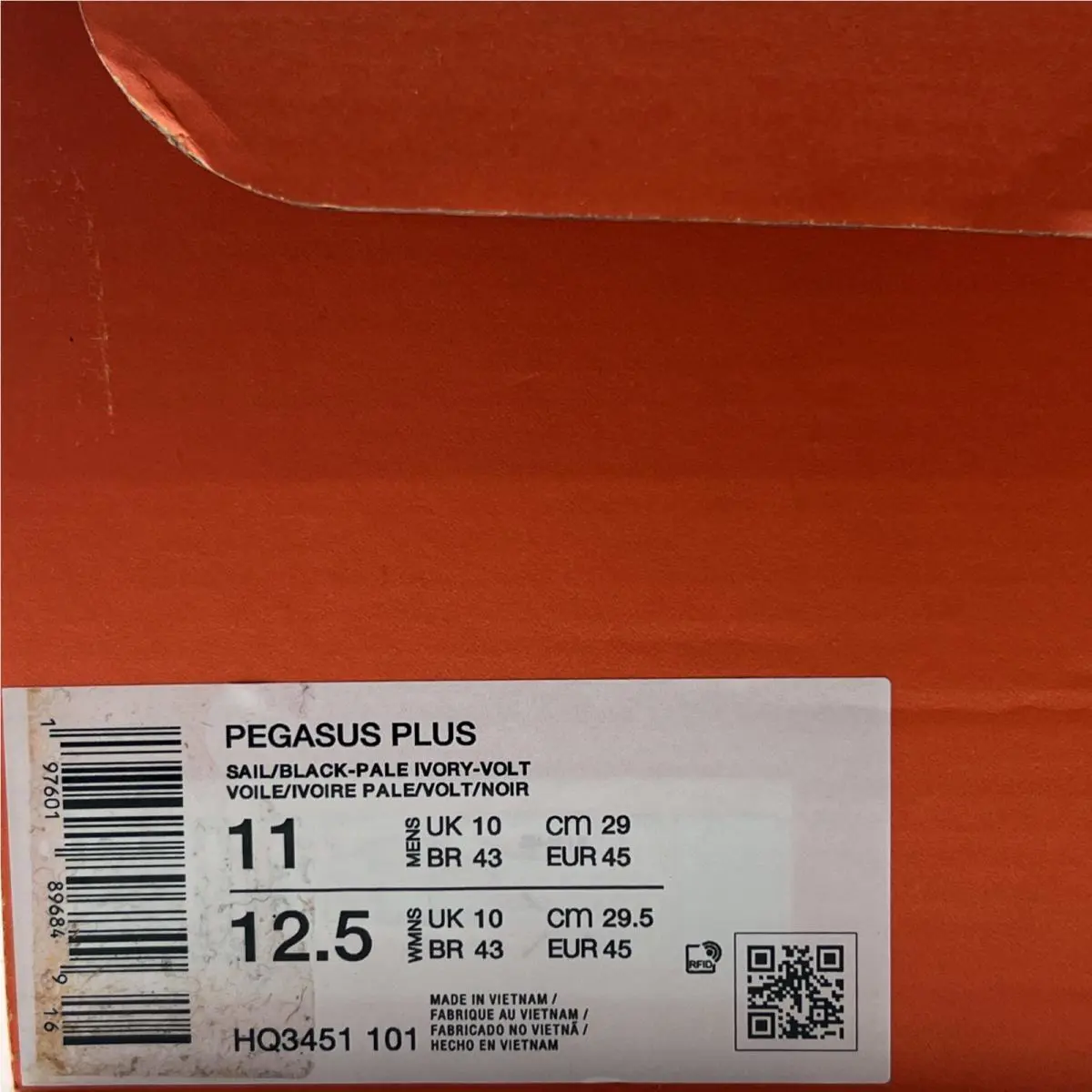 Nike shoes - Nike Pegasus Plus - Pegasus Plus - HQ3451 101 - Sail/Black-Pale Ivory-Volt (UPC: 197601896306) 6