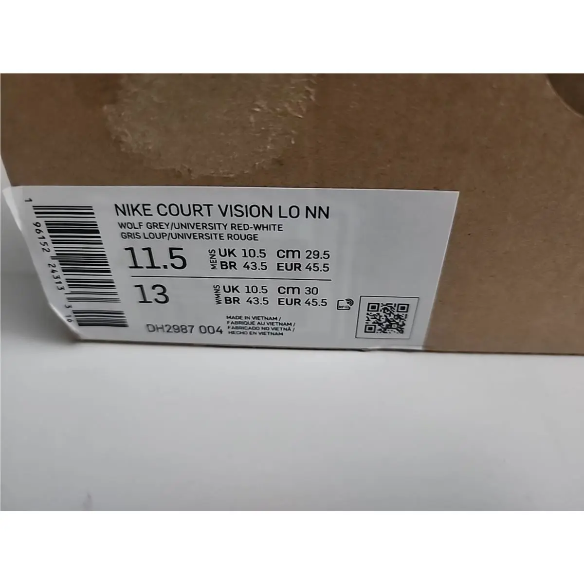 Nike shoes - Nike Court Vision - Court Vision - DH2987-004 - Gray 10