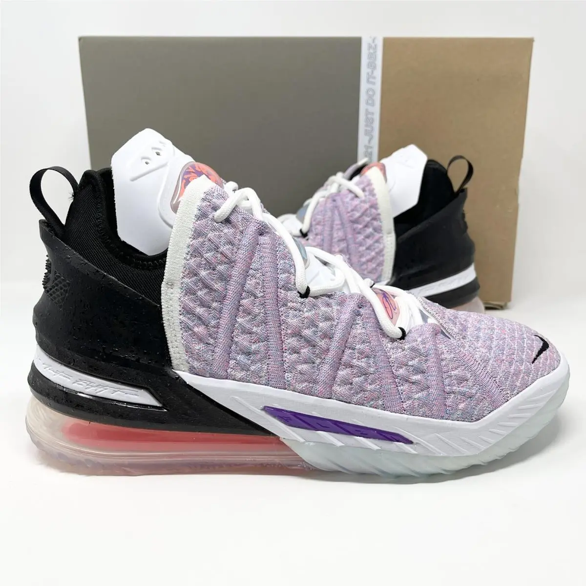 Nike Lebron Xviii 18 Multi Color Basketball Shoes Men’s Size 8.5 CQ9283-900