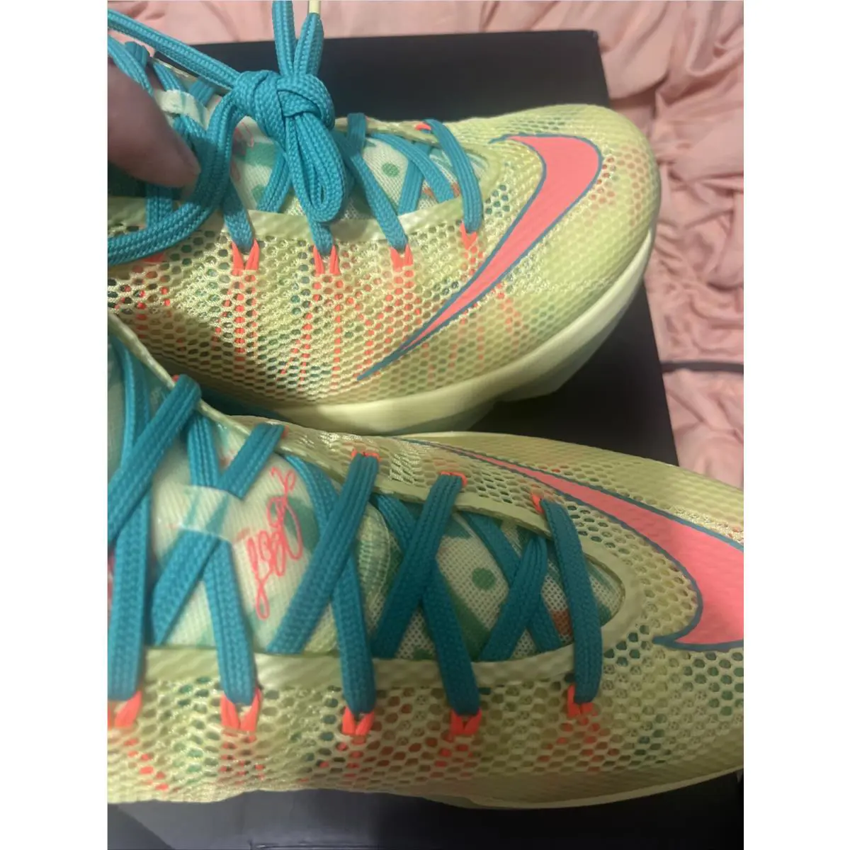 Nike shoes - Nike LeBron XII Low - LeBron XII Low - 776652-383 - Yellow 7