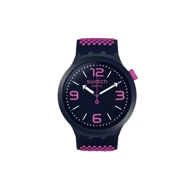 Swatch Bbcandy Unisex Wristwatch - Navy/pink