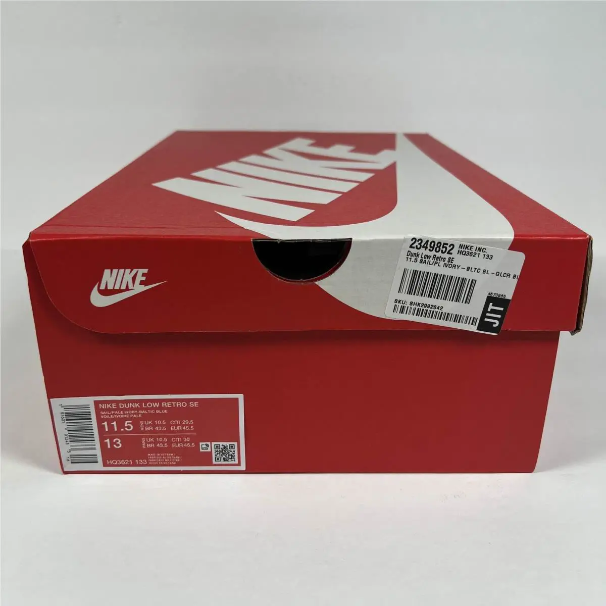 Nike shoes - Nike Dunk Low - Dunk Low - HQ3621-133 - Sail/Pale Ivory/Baltic Blue 9