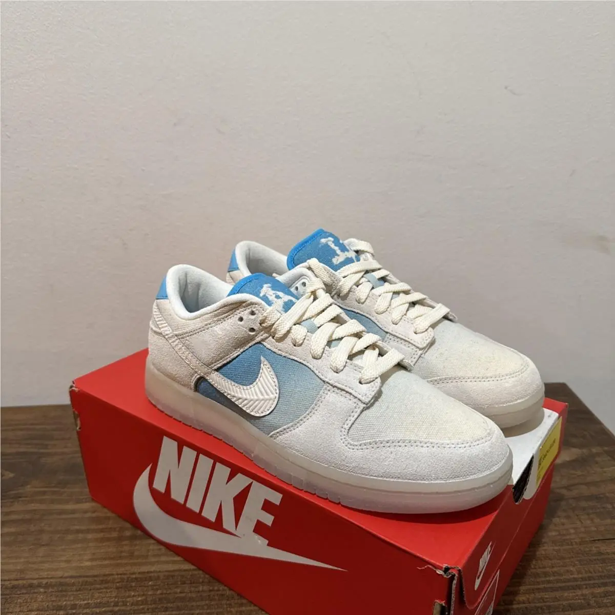 Nike shoes - Nike Dunk - Dunk - HQ3621-133 - Ivory, Manufacturer: Sail/Pale Ivory/Baltic Blue/Glacier Blue/Phantom/White 4