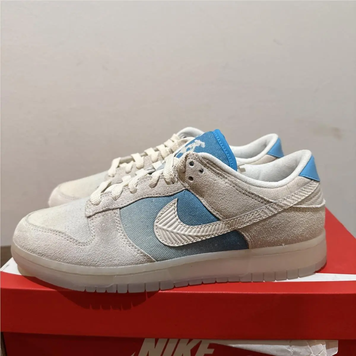 Nike shoes - Nike Dunk - Dunk - HQ3621-133 - Ivory, Manufacturer: Sail/Pale Ivory/Baltic Blue/Glacier Blue/Phantom/White 5