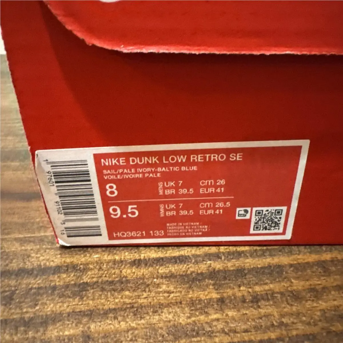 Nike shoes - Nike Dunk - Dunk - HQ3621-133 - Ivory, Manufacturer: Sail/Pale Ivory/Baltic Blue/Glacier Blue/Phantom/White 6