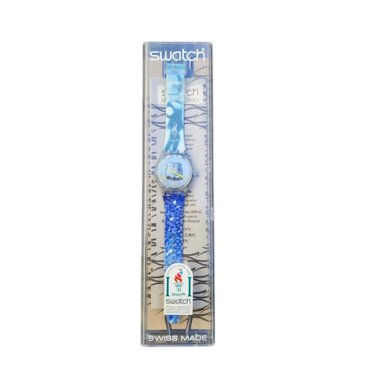Swatch Watch Katarina Witt Figure Skating Atlanta 1996 - Nos in Case