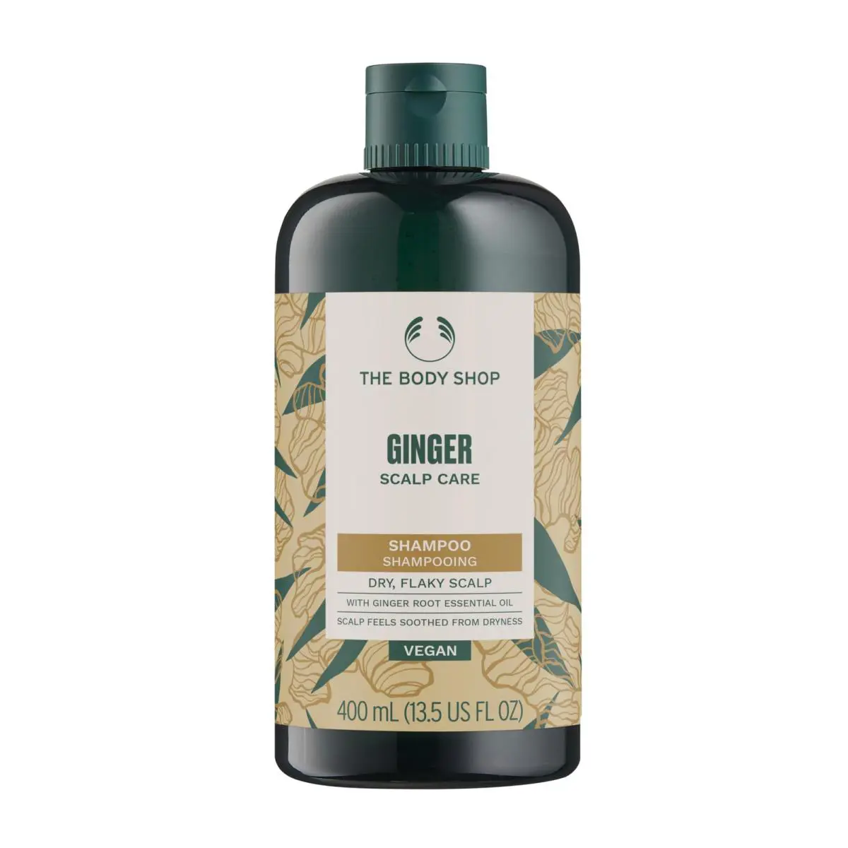 The Body Shop Ginger Scalp Care Shampoo Dry Flaky 13.5 Fl Oz Pack of 1