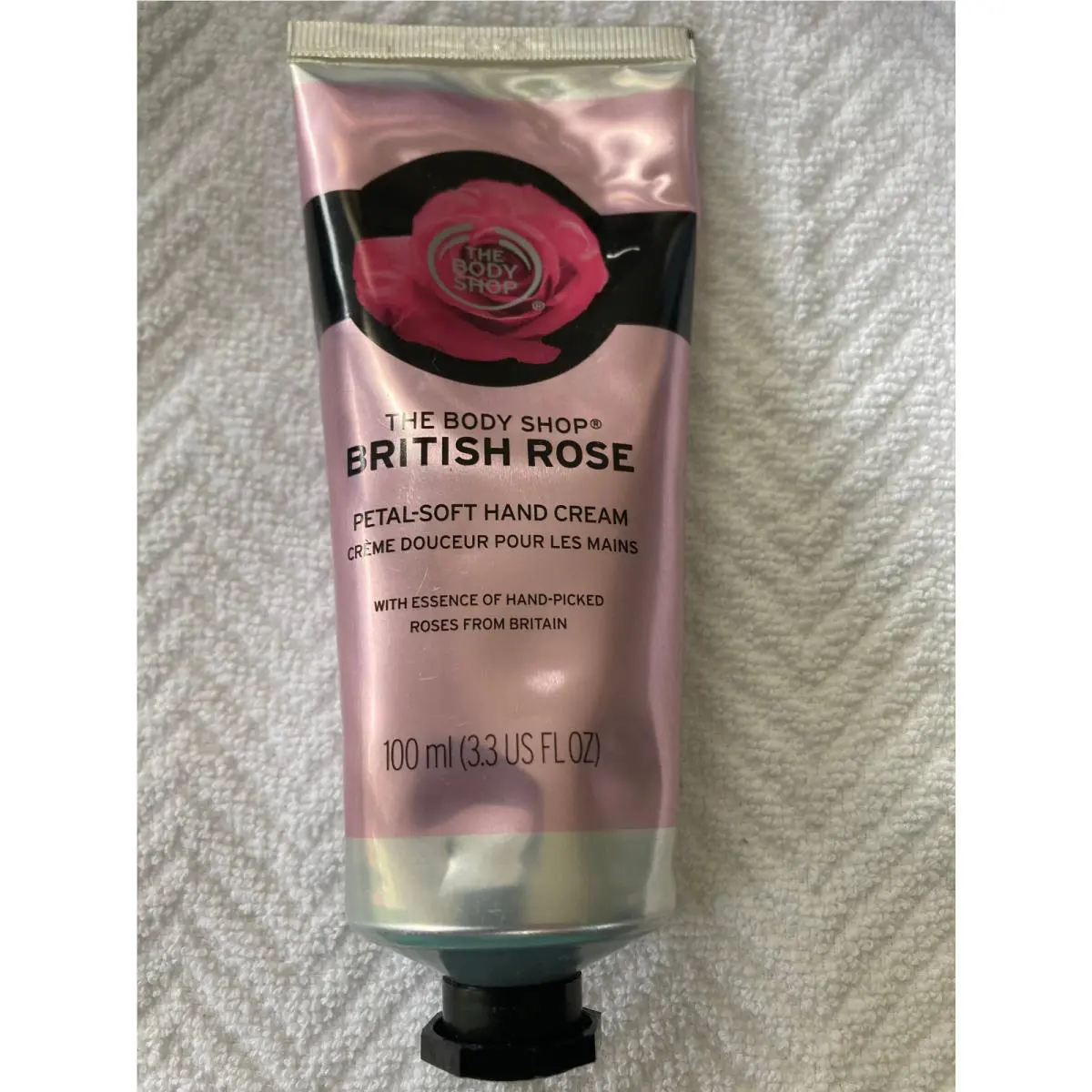 The Body Shop British Rose Petal Soft Hand Cream 3.3 oz 100ML by THE BODY SHOP