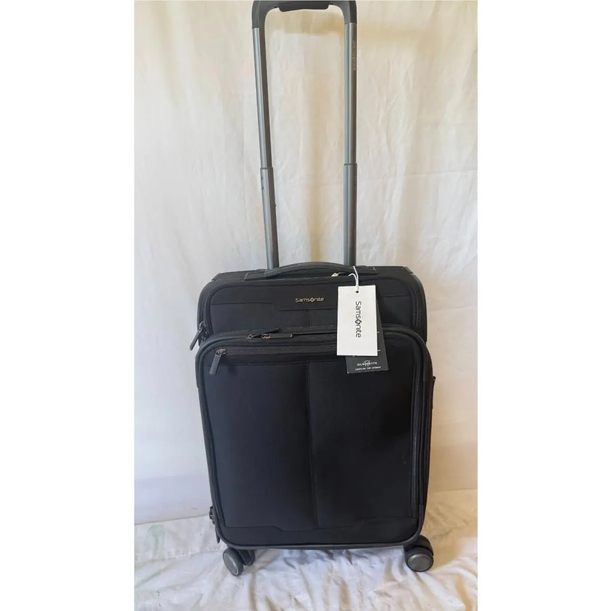 Samsonite Silhouette 17 Carry-on Exp Spinner Black Luggage 21
