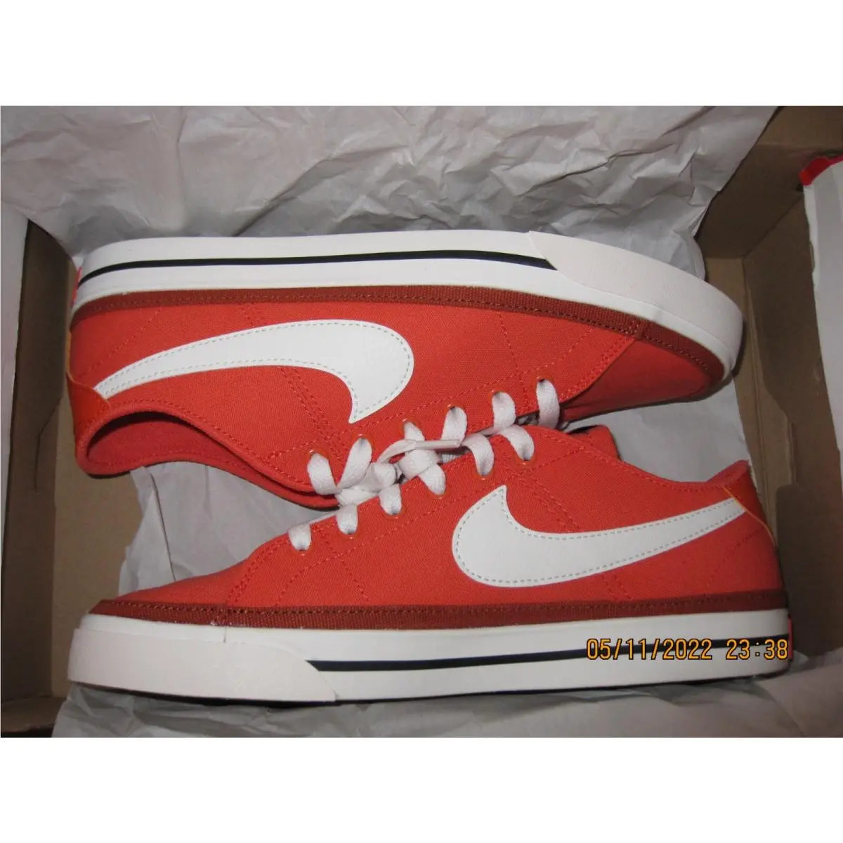 Nike Court Legacy Orange/sail Burnt Sunrise Mens SZ 8.5