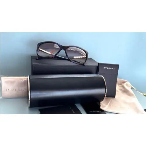 Bvlgari 8155 5339/8H Square Blue Red Violet Fantasy Sunglasses 13