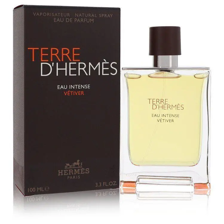 Terre D`hermes Eau Intense Vetiver By Hermes Eau De Parfum Spray 3.3oz/100ml Men