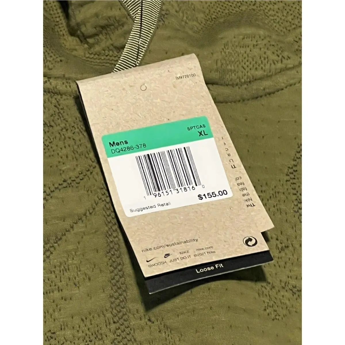 Nike clothing - Nike Tech Pack Engineer Hooded Pullover - DQ4286-378 - Green (UPC: 196151318160) 0