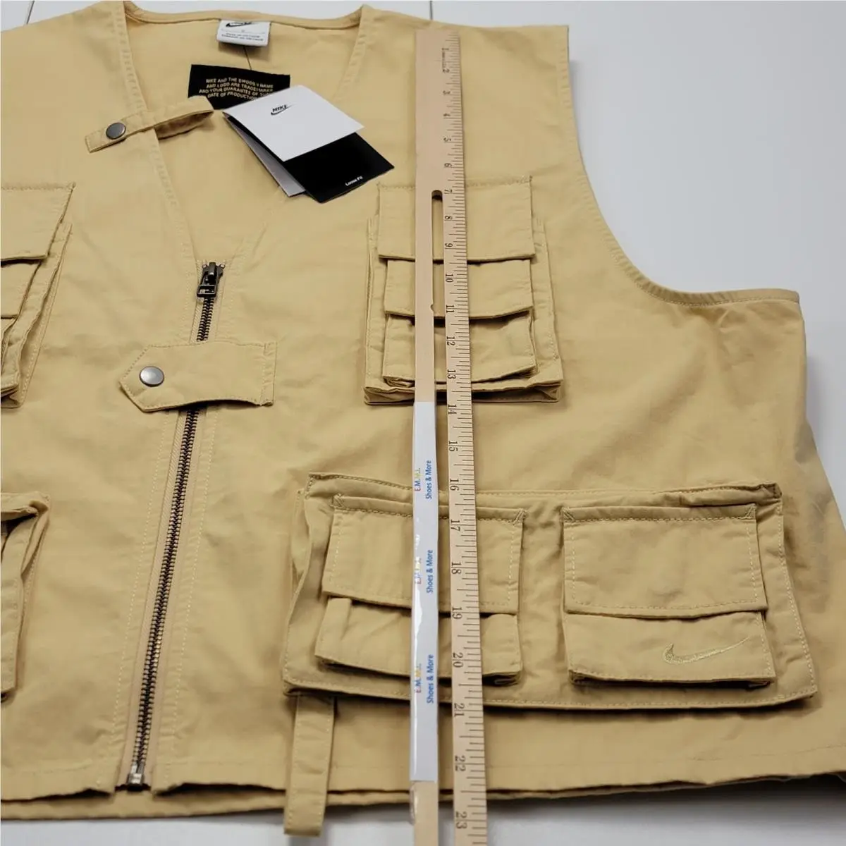 Nike clothing - Nike Life Utility Vest - Life Utility Vest - FN3214-252 - Sesame / Sesame 7