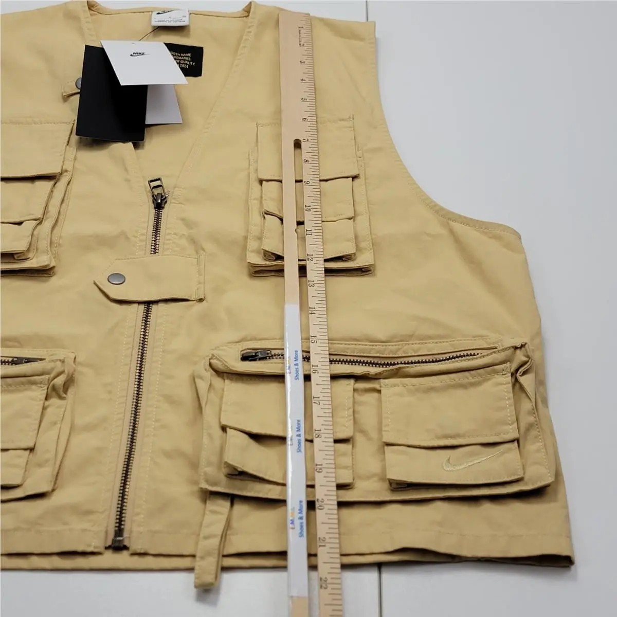 Nike clothing - Nike Life Utility Vest - Life Utility Vest - FN3214-252 - Sesame / Sesame 4