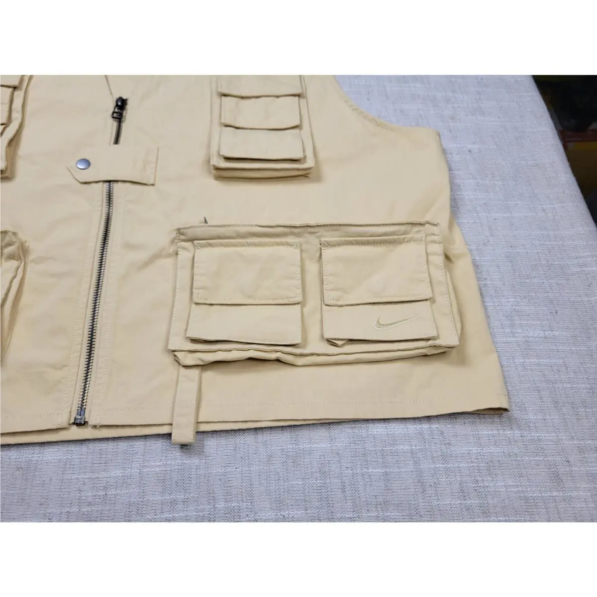 Nike clothing - Nike Life Utility Vest - Life Utility Vest - FN3214-252 - Sesame / Sesame 2