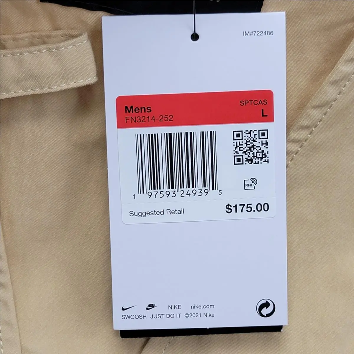 Nike clothing - Nike Life Utility Vest - Life Utility Vest - FN3214-252 - Sesame / Sesame 3