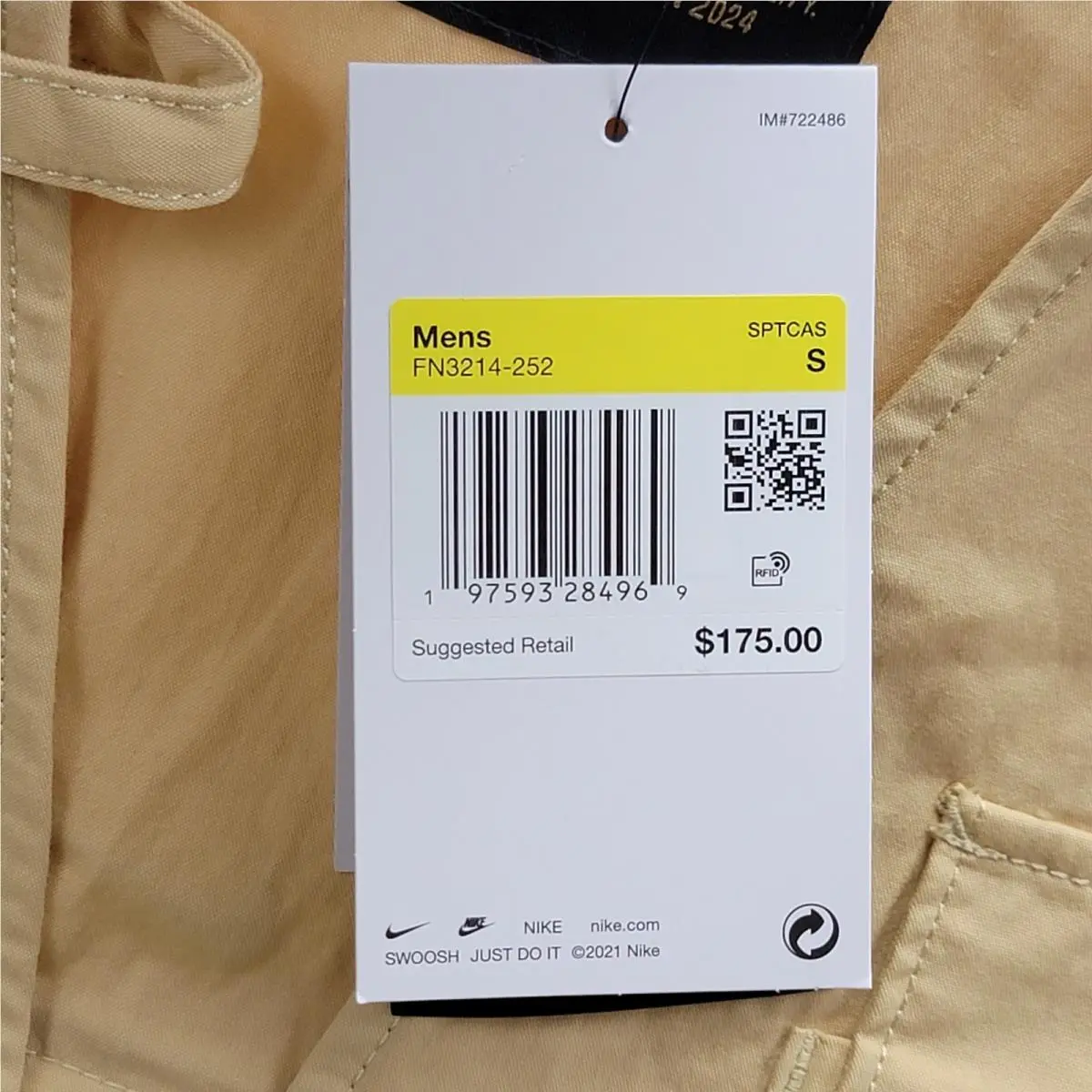 Nike clothing - Nike Life Utility Vest - Life Utility Vest - FN3214-252 - Sesame / Sesame 2