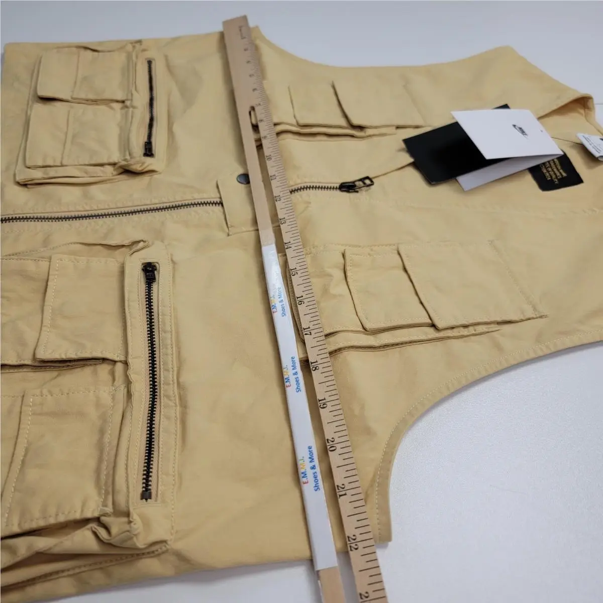 Nike clothing - Nike Life Utility Vest - Life Utility Vest - FN3214-252 - Sesame / Sesame 5