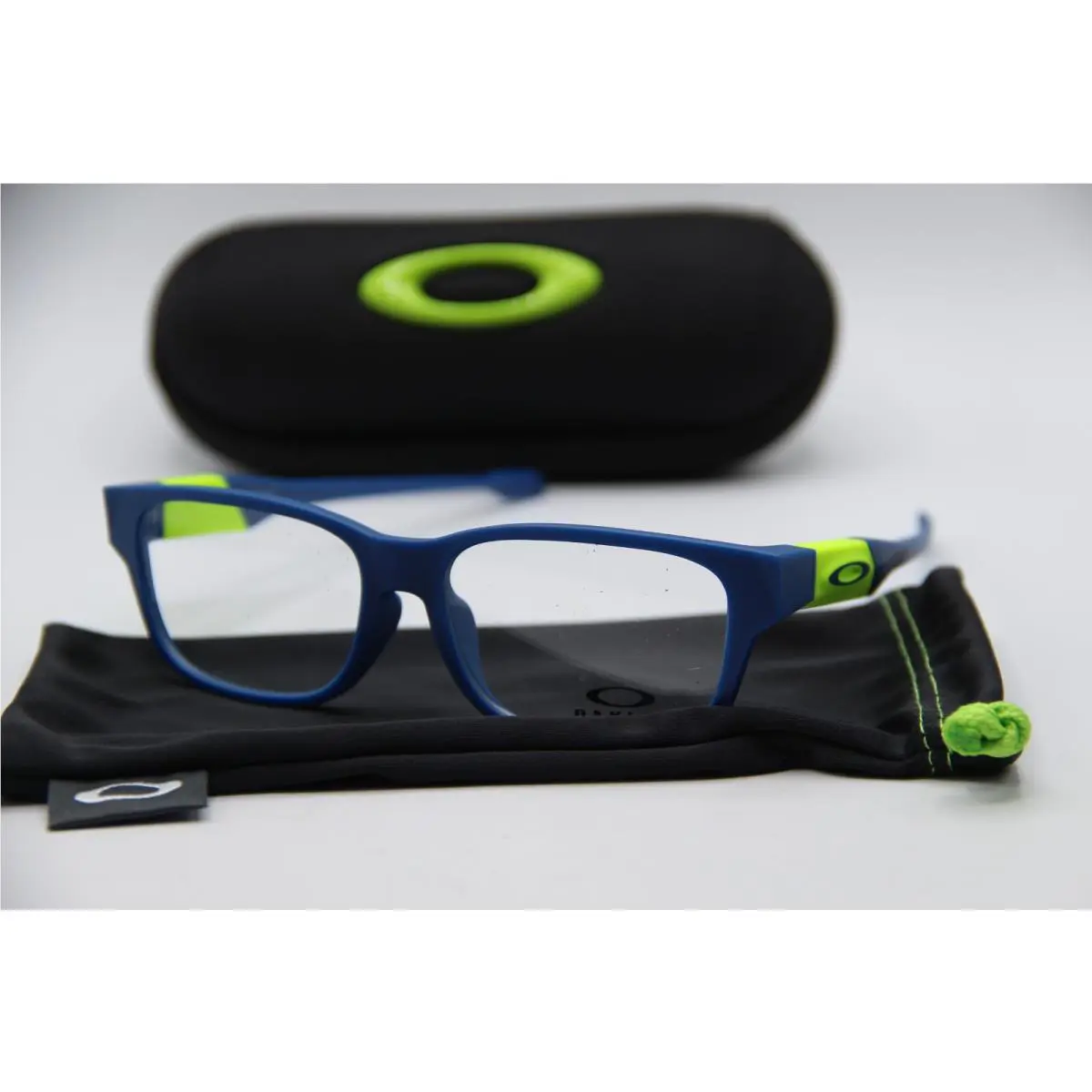 Top Level A OY8021A-0450 Satin Navy Neon Eyeglasses W/case 50-14 by Oakley