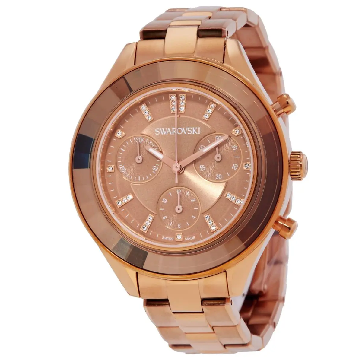 Swarovski Octea Lux Sport Chronograph Quartz Crystal Brown Dial Unisex Watch
