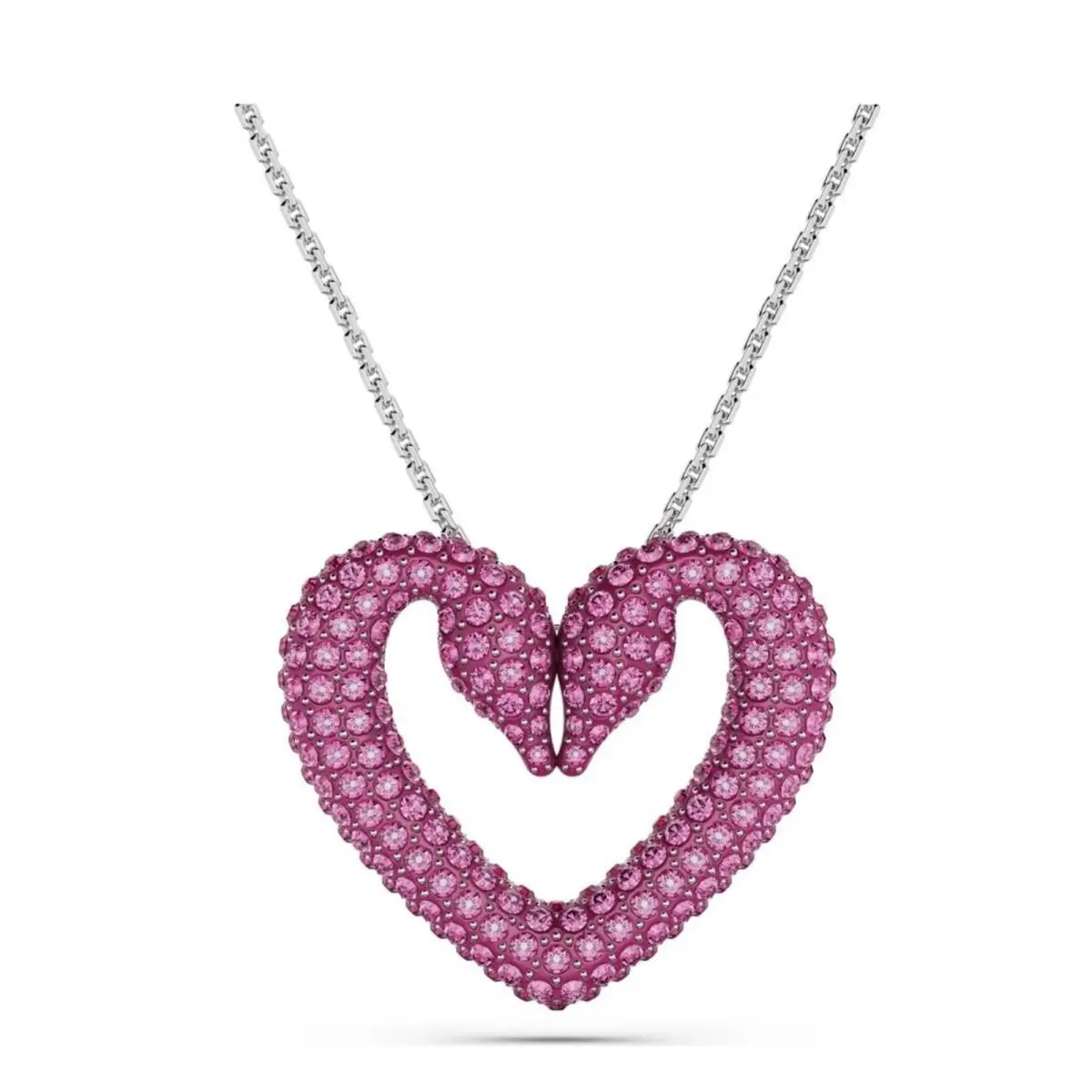 Una Necklaces Pendant Swan Heart Pink 5646571 by Swarovski