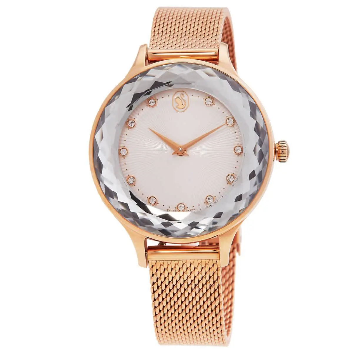 Octea Nova Quartz Crystal Silver Dial Ladies Watch 5650011 by Swarovski