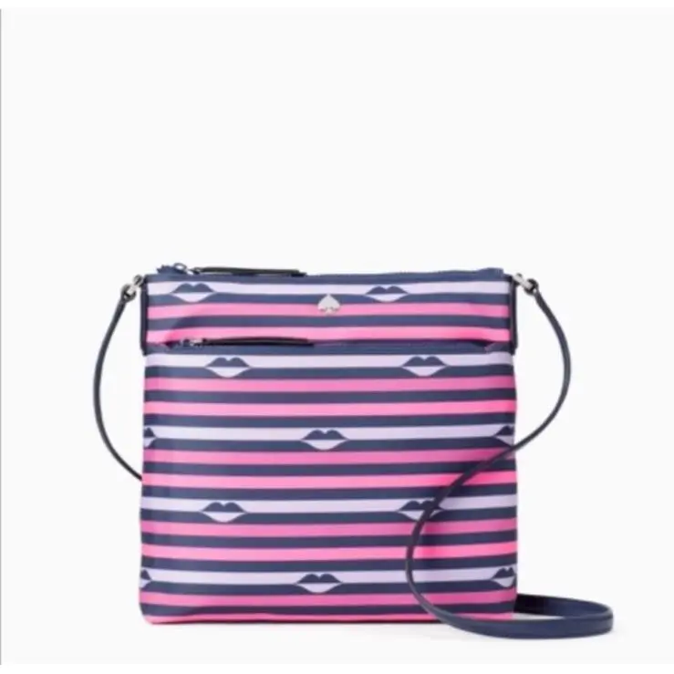 Kate Spade Jae Nylon Flat Crossbody Hand Bag New