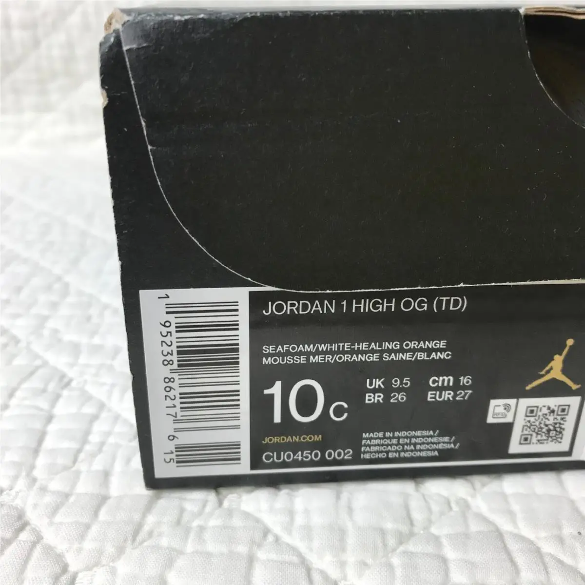 Nike shoes - Air Jordan 1 - Air - CU0450-002 - Seafoam/White-Healing Orange 11
