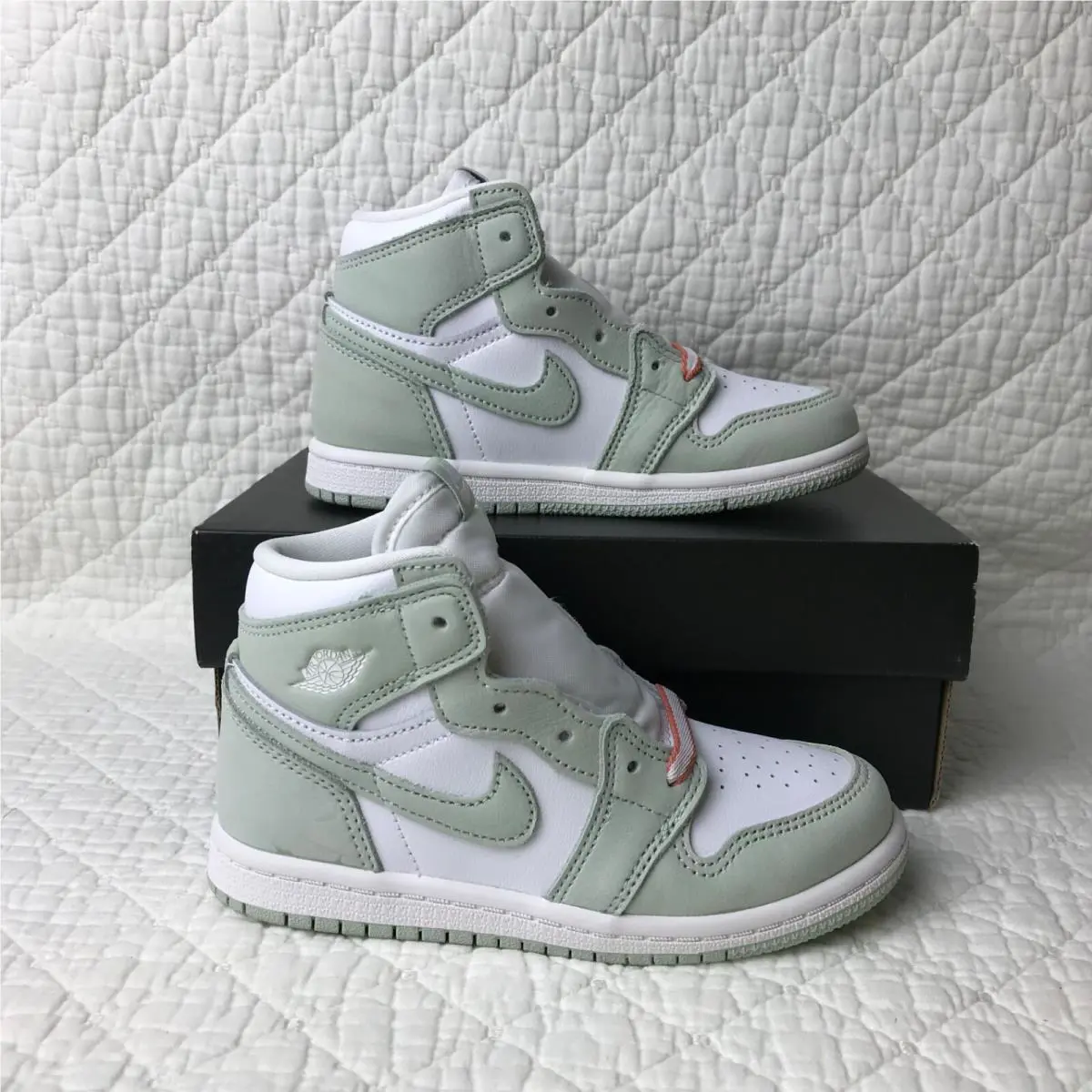 Nike shoes - Air Jordan 1 - Air - CU0450-002 - Seafoam/White-Healing Orange 0