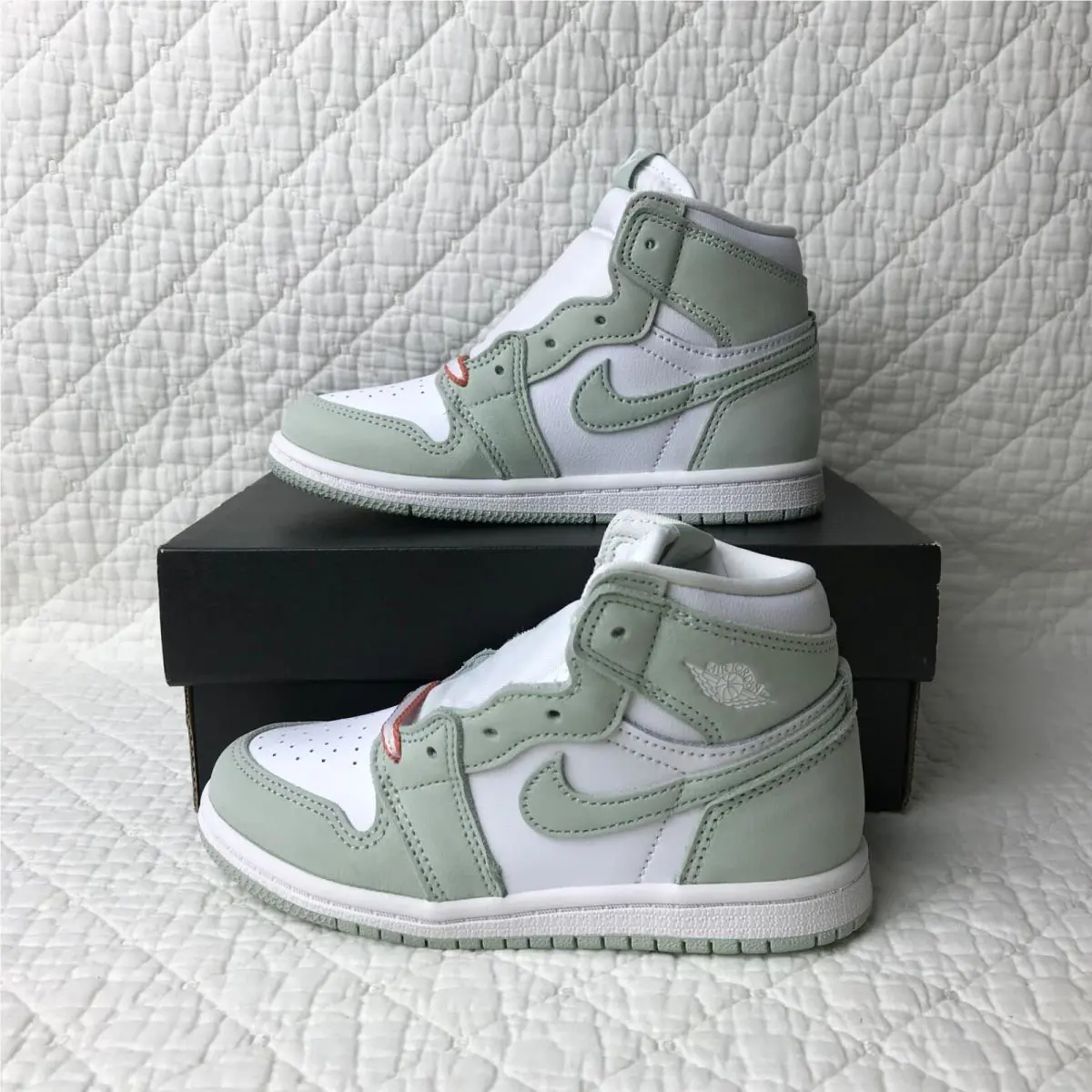 Nike shoes - Air Jordan 1 - Air - CU0450-002 - Seafoam/White-Healing Orange 1