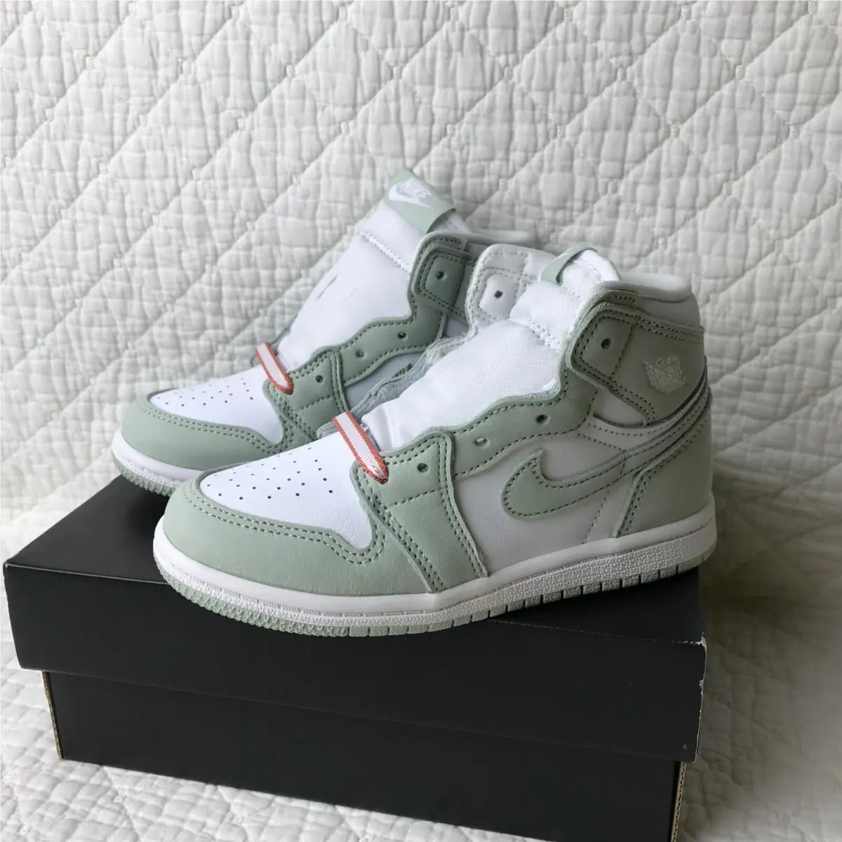 Nike shoes - Air Jordan 1 - Air - CU0450-002 - Seafoam/White-Healing Orange 5