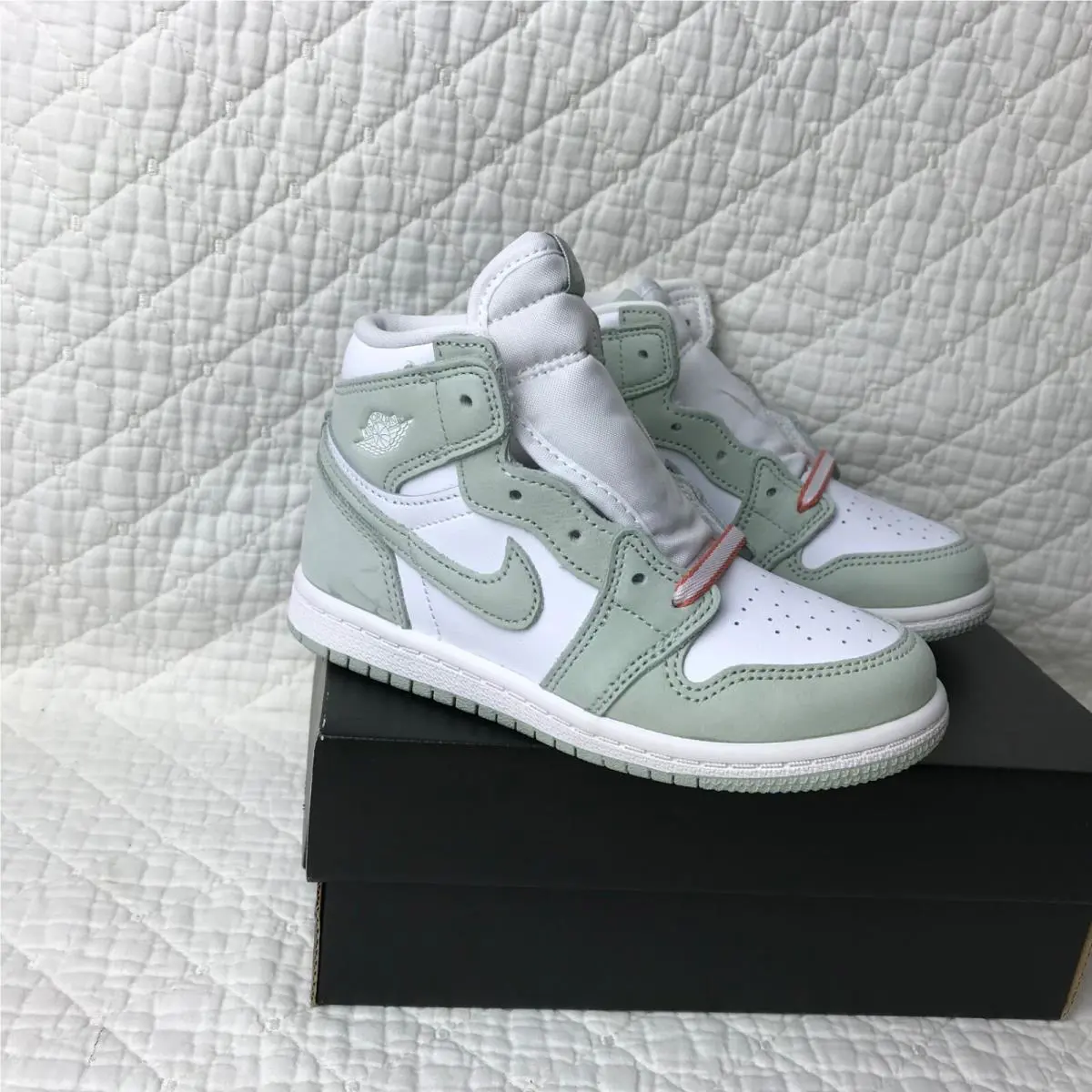 Nike shoes - Air Jordan 1 - Air - CU0450-002 - Seafoam/White-Healing Orange 6