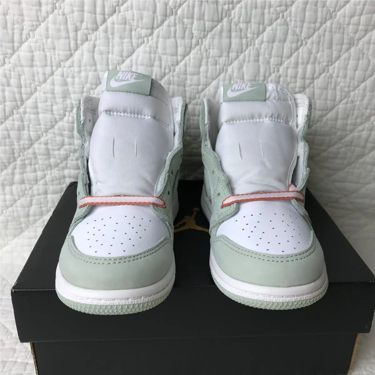 Nike shoes - Air Jordan 1 - Air - CU0450-002 - Seafoam/White-Healing Orange 3