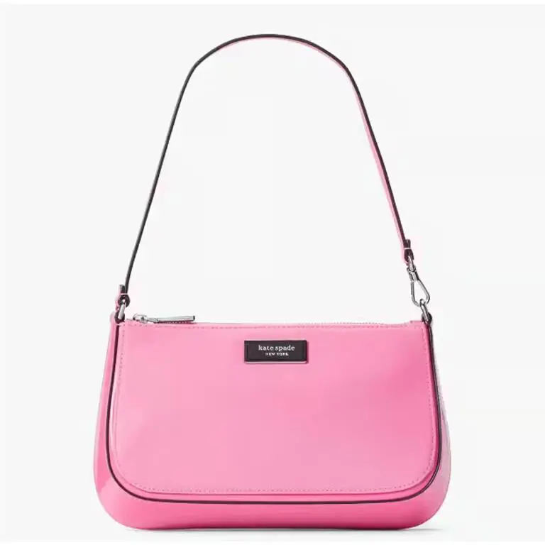 Kate Spade Sam Icon Leather Mini Pochette Shoulder Handbag Pink