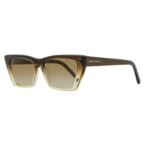 Saint Laurent Mica Sunglasses SL 276 019 Brown Ombre 53mm Ysl - Frame: Brown Ombre, Lens: Brown Gradient