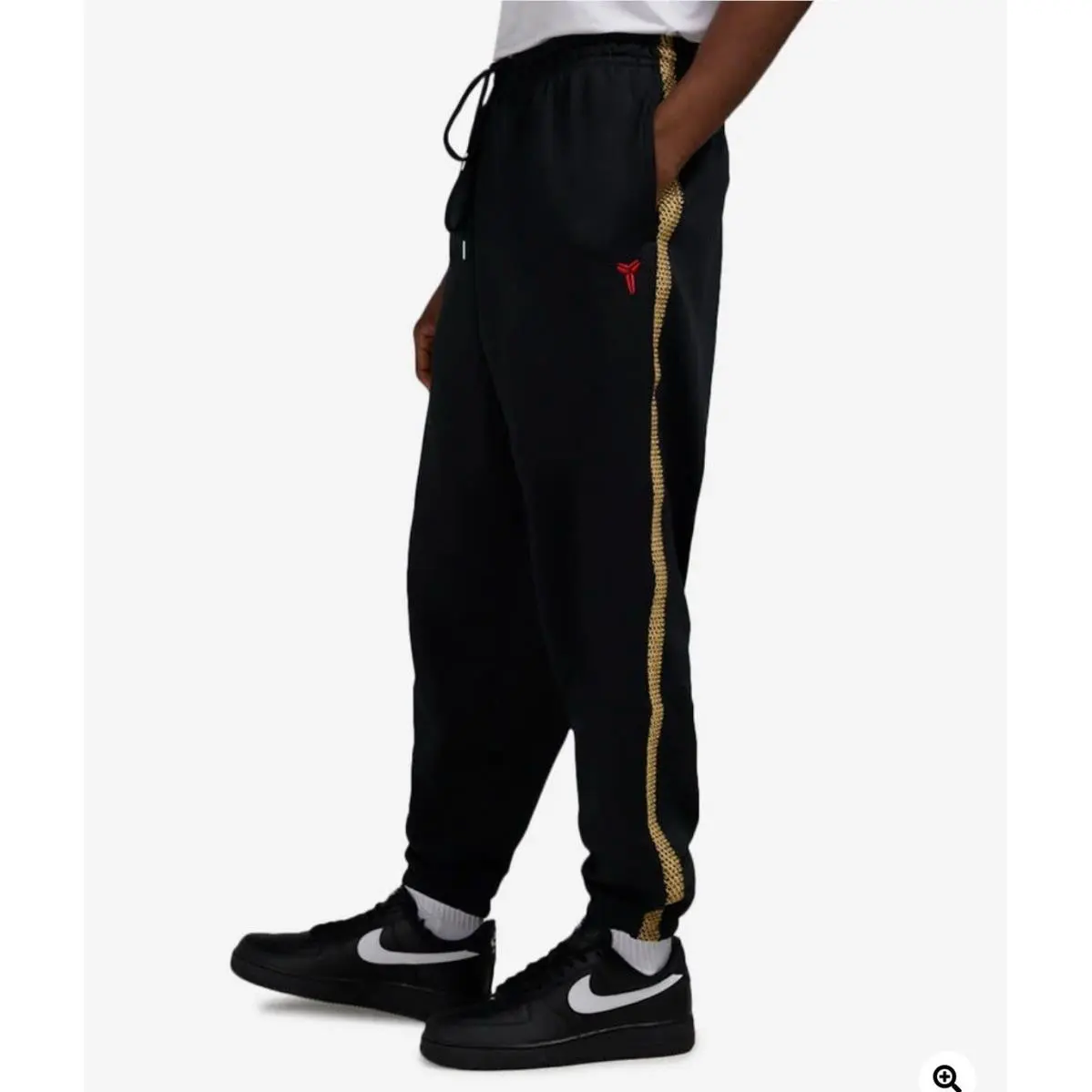 Nike Kobe Bryant Pants Mens Xxs Black Gold Snakeskin Mamba Joggers HQ4699-010