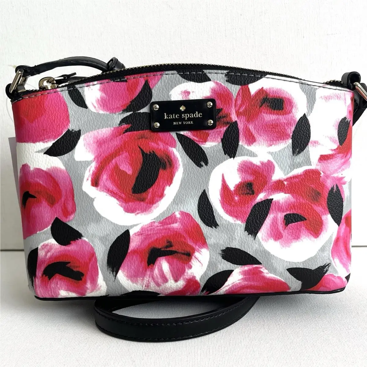 Kate Spade Millie Grove Street Shoulder Bag Crossbody Rose Bed Floral Print