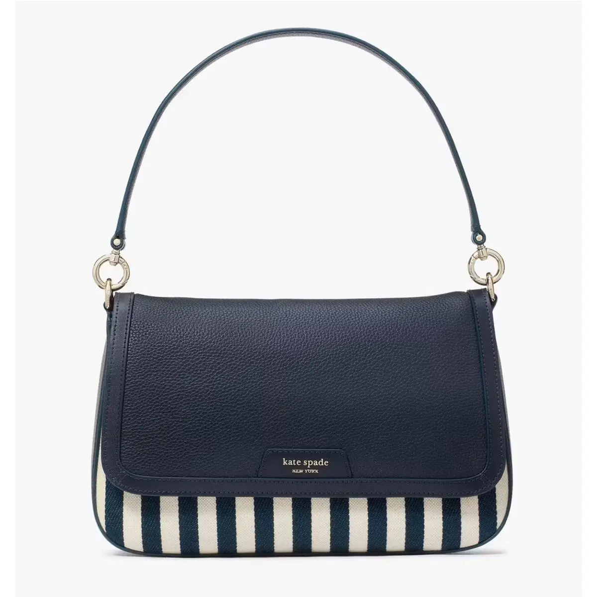 Kate Spade Hudson Flap Shoulder Bag Parisian Navy Multi KH010