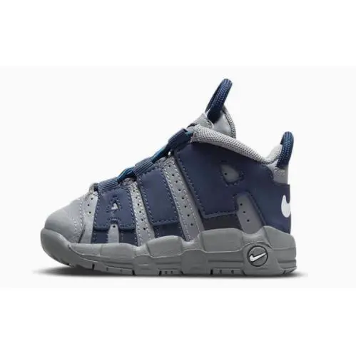 Nike Air More Uptempo TD `georgetown Hoyas` Grey/blue DM3319-009 Toddler Size 4c - Gray
