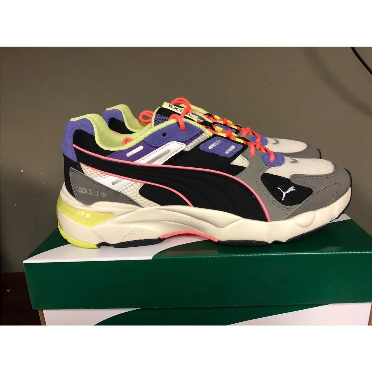 Puma Lqdcell Extol Archive `black White Grey Sneakers 373442 01 Lqdcell 2020