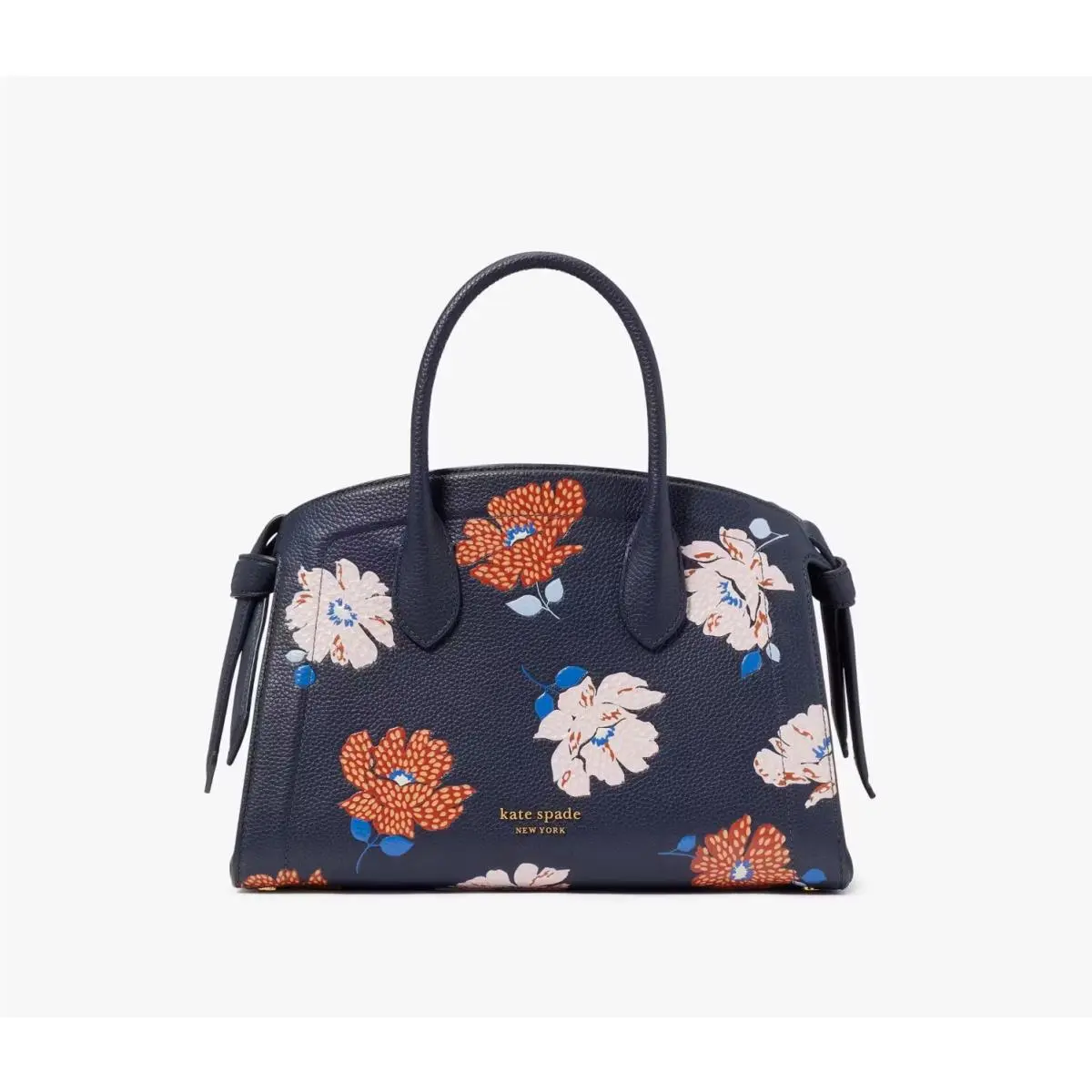 Kate Spade Knott Dotty Floral Embossed Medium Zip-top Satchel KF842