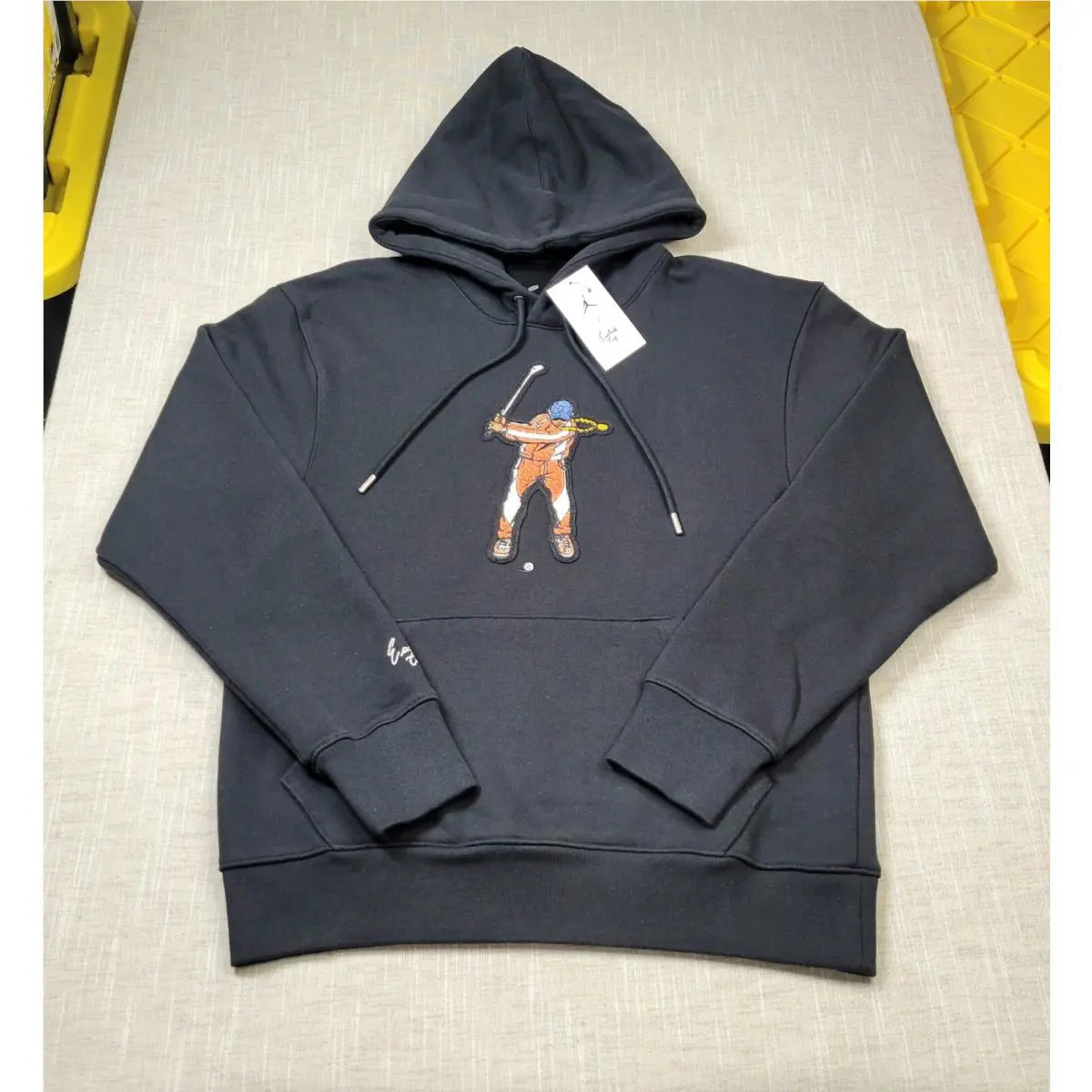 Nike Air Jordan Eastside Golf Hoodie Small Men Black White Copper Heavyweight