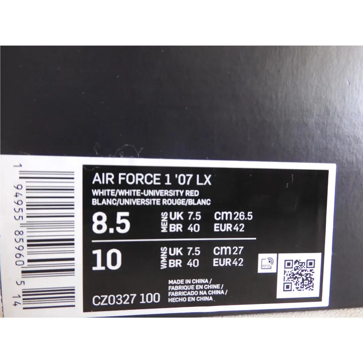 Nike shoes - Nike Air Force 1 - Air Force - CZ0327100 - White (UPC: 194955859704) 3