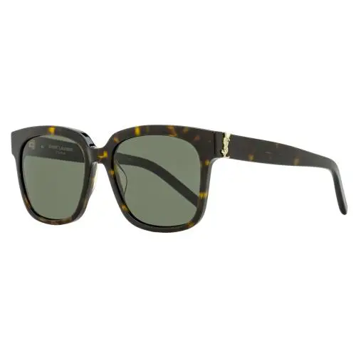 Saint Laurent Square Monogram Sunglasses SL M40 004 Havana 54mm Ysl - Frame: Havana, Lens: Gray