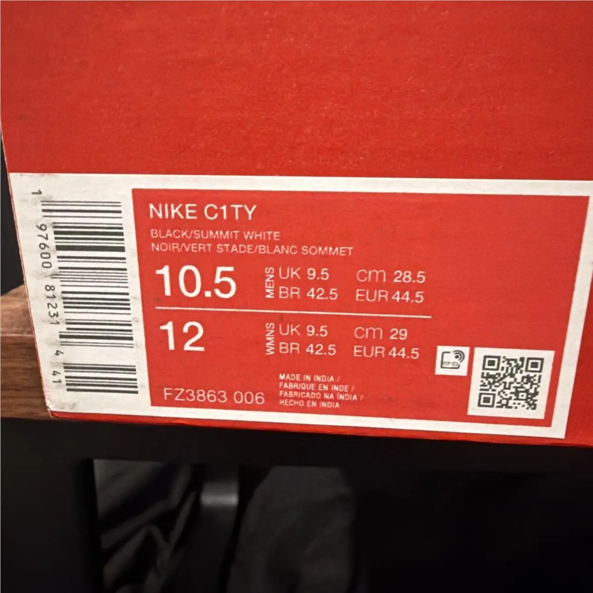 Nike shoes - Nike C1TY - FZ3863-006 - Black, Manufacturer: Black/Stadium Green/Summit White 8