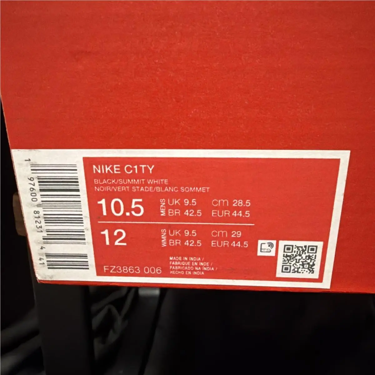 Nike shoes - Nike C1TY - FZ3863-006 - Black, Manufacturer: Black/Stadium Green/Summit White 7